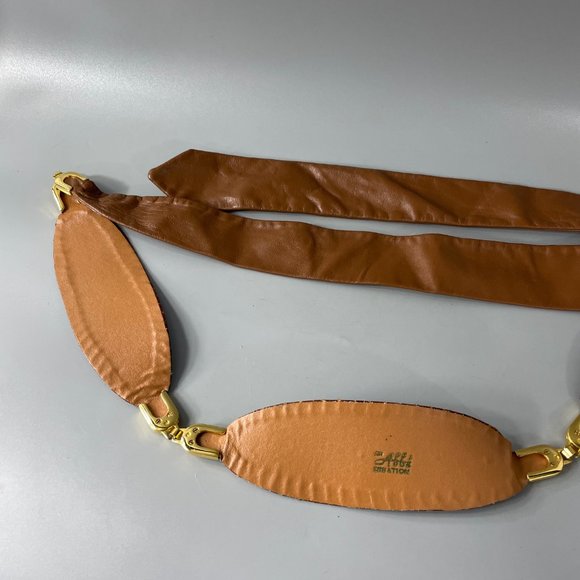Vintage AFF & Creation Snakeskin Three-Penal Women\'s Waist Belt main image 8